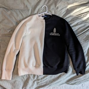 UofT Varsity Collection two-tone crewneck